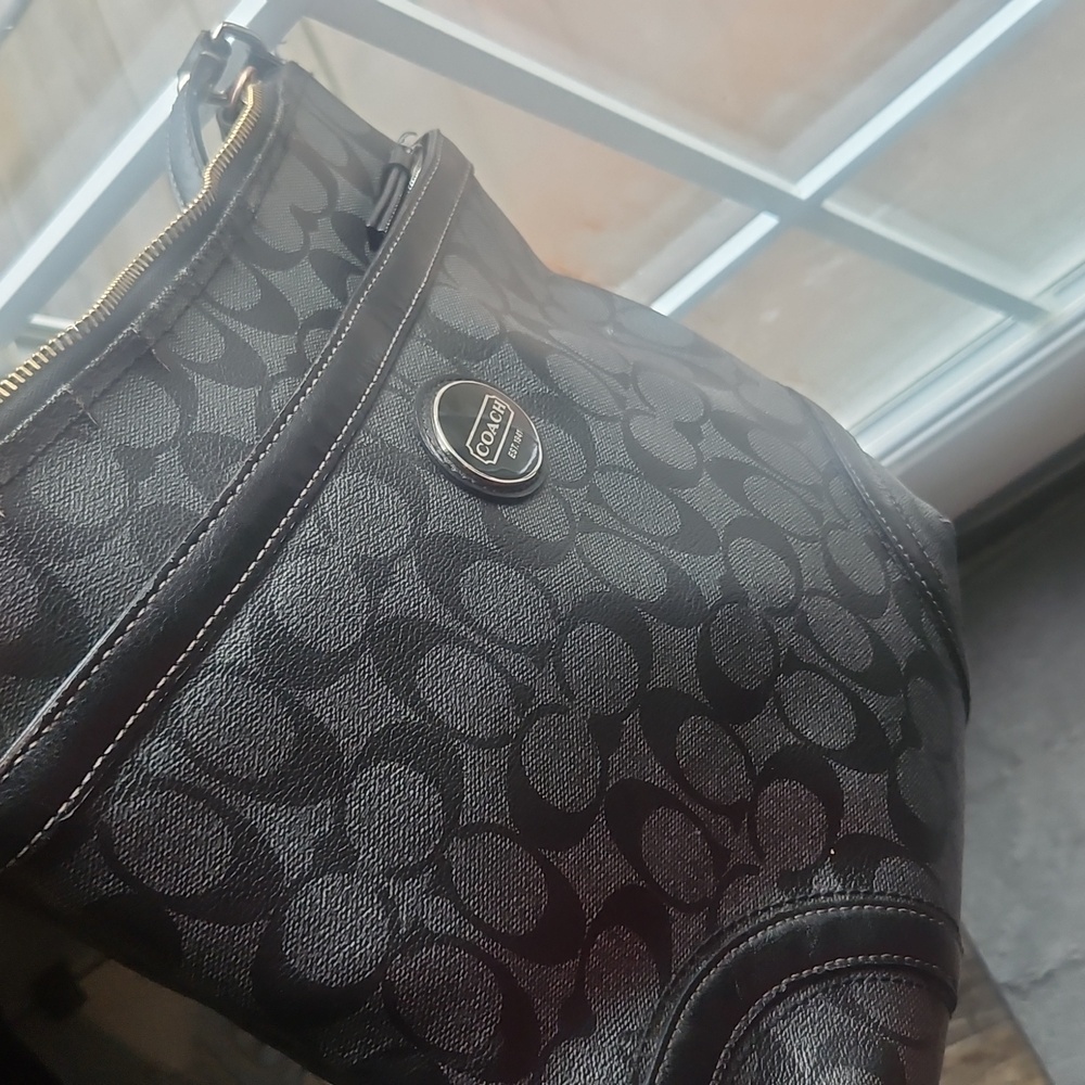 Coach 3pc Bundle Crossbody And Black and Gray Wristlet And Wallet - Picture 8 of 12
